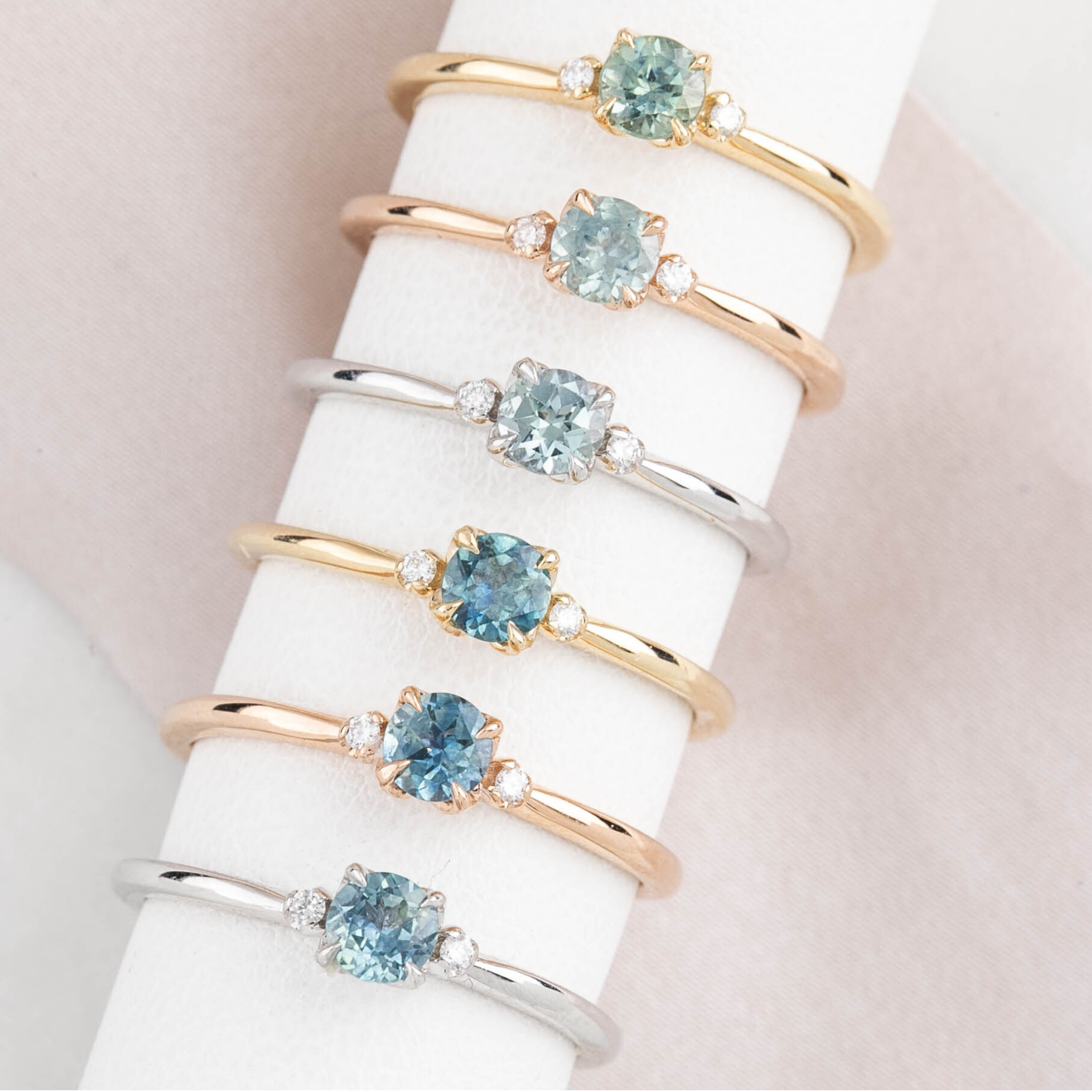Sofia Ring, 0.30ct Montana Sapphire of your choice