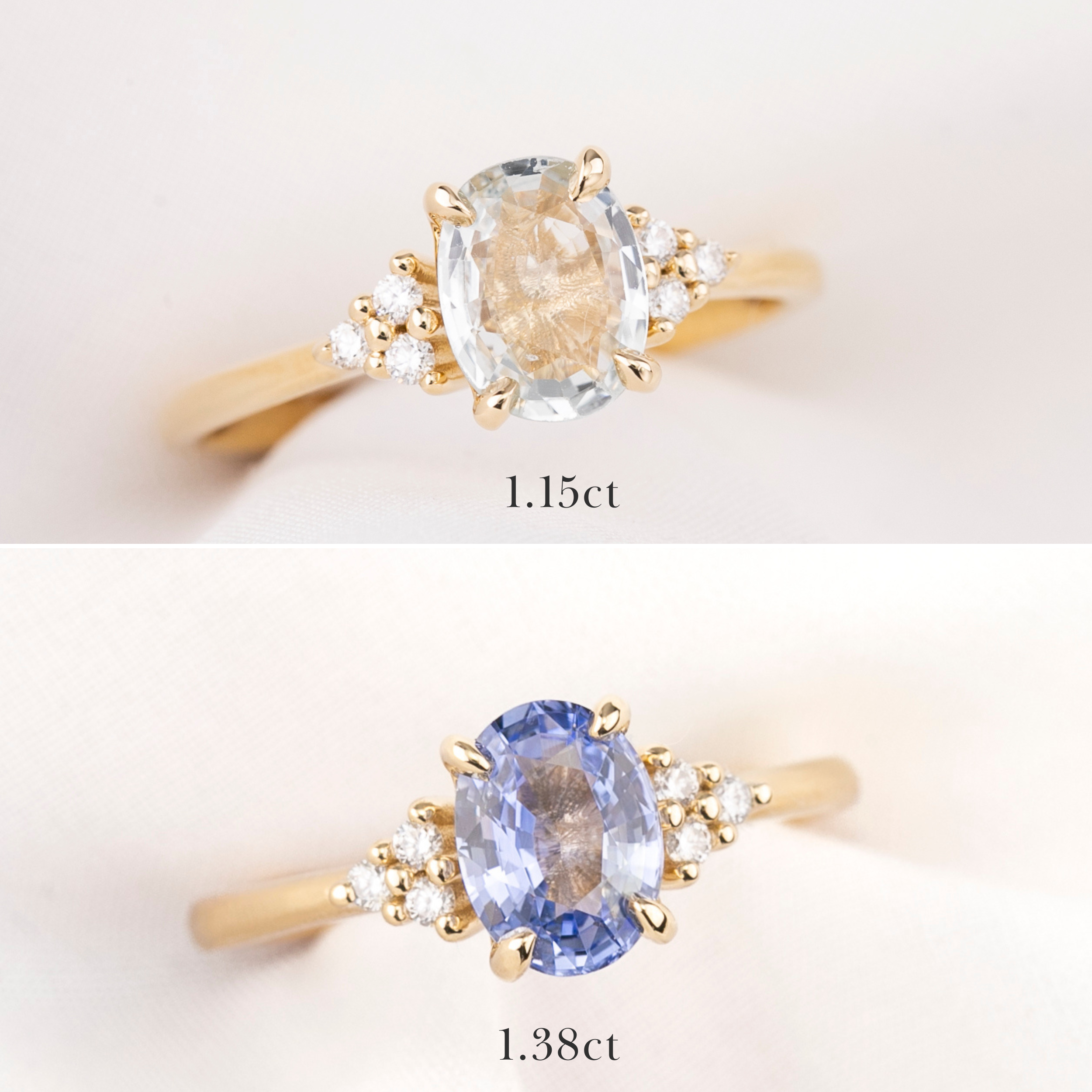 Teresa Ring Blue Sapphire Ring, 14k Yellow Gold (One of a kind)