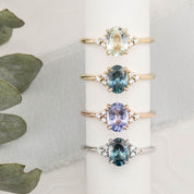 Teresa Ring, 1.20ct Teal Blue Montana Sapphire