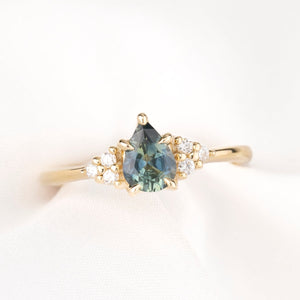 Teresa Ring, 0.70ct Blue Montana Sapphire