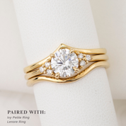 Teresa Ring, 1ct/1.32ct Lab Diamond, 14k Yellow Gold (One of a kind)