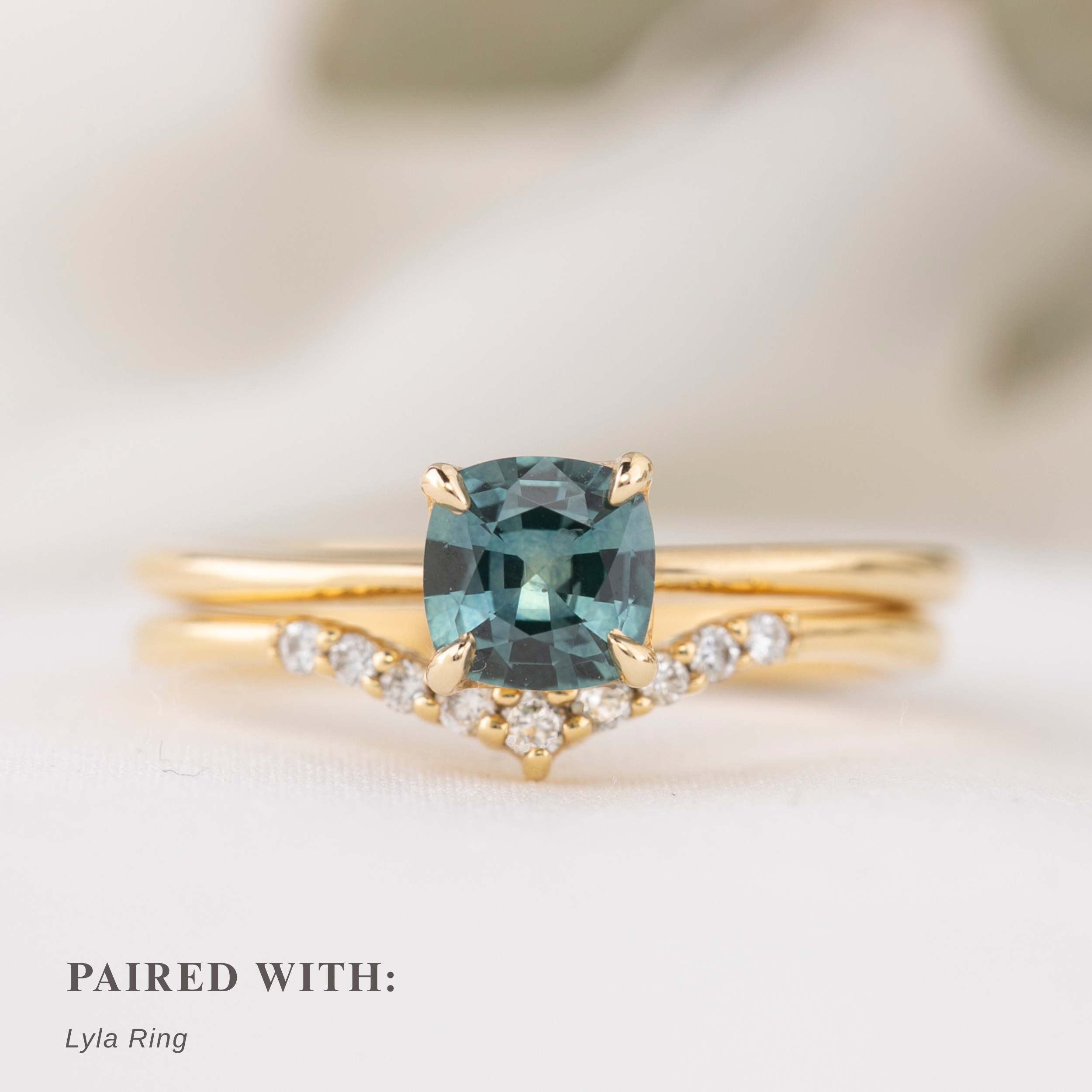 【一点物】サラリング ・0.81ct・加熱モンタナ産ティールブルーサファイア・K14YG