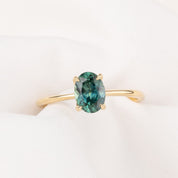 【一点物】サラリング ・1.21ct・加熱モンタナ産ブルーサファイア・K14YG
