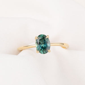 【一点物】サラリング ・1.21ct・加熱モンタナ産ブルーサファイア・K14YG