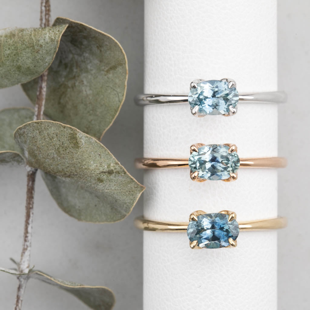 Sara Ring, 0.60-0.80ct Montana Sapphire