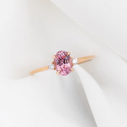 【即日配送】エミリーリング・0.98ct・ピンクスピネル・K14RG