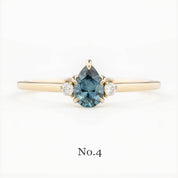 【即日配送】エミリーリング ・0.55ct・加熱モンタナ産ブルーサファイア・K14YG