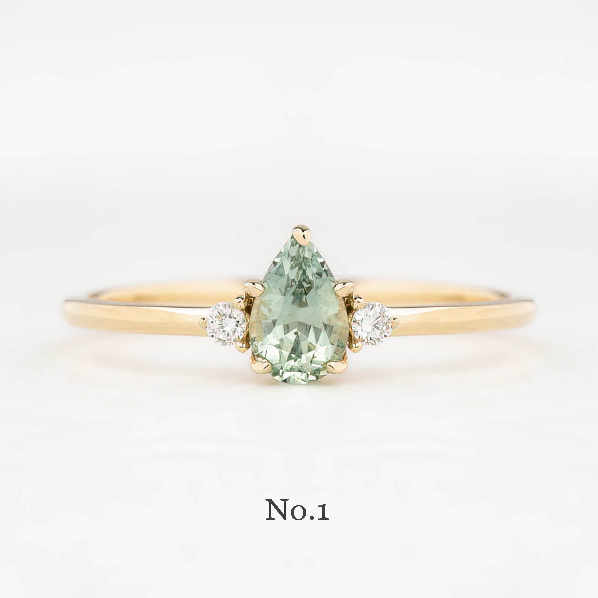 【即日配送】エミリーリング ・0.55ct・加熱モンタナ産ブルーサファイア・K14YG