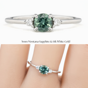 Emilie Ring, 0.60ct Montana Sapphire of your choice