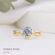 Emilie Ring, 1.23ct Montana Sapphire