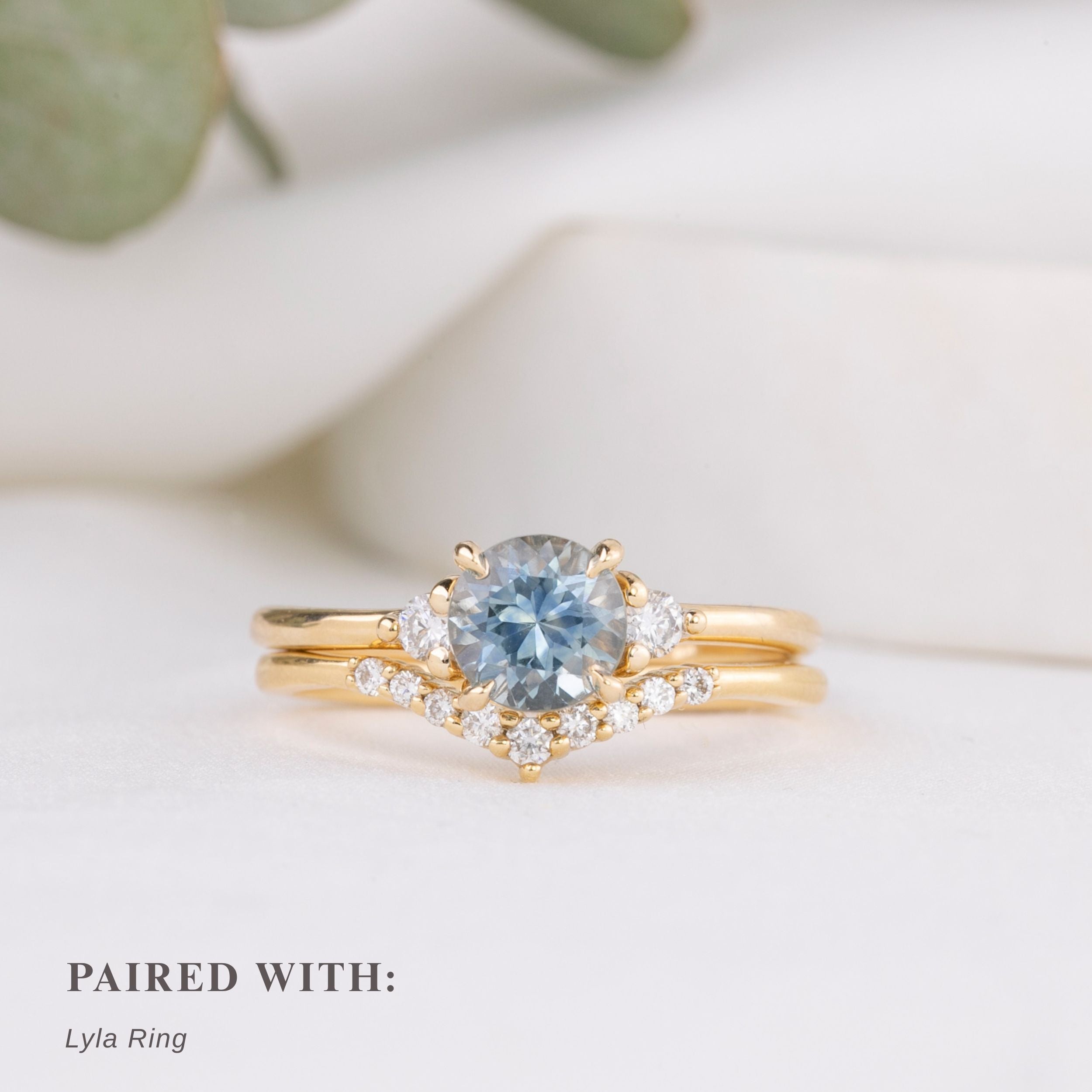 Emilie Ring, 1.23ct Montana Sapphire