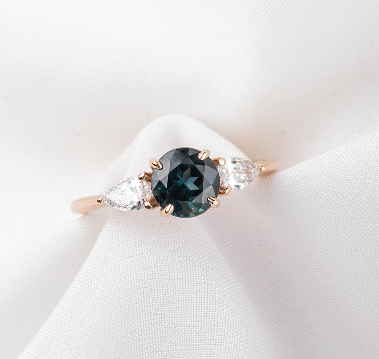 【一点物】オリビアグランドリング ・1.37ct・クイーンズランド産ブルーサファイア・K14RG