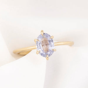 Floryn Ring, 1.22ct Unheated Sapphire, oval shape gemstone