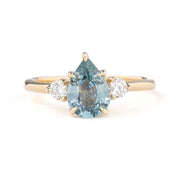 Ayana Ring, 1.53ct Light Blue Montana Sapphire