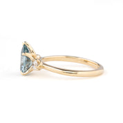 Ayana Ring, 1.53ct Light Blue Montana Sapphire