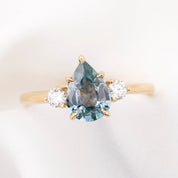 Ayana Ring, 1.53ct Light Blue Montana Sapphire