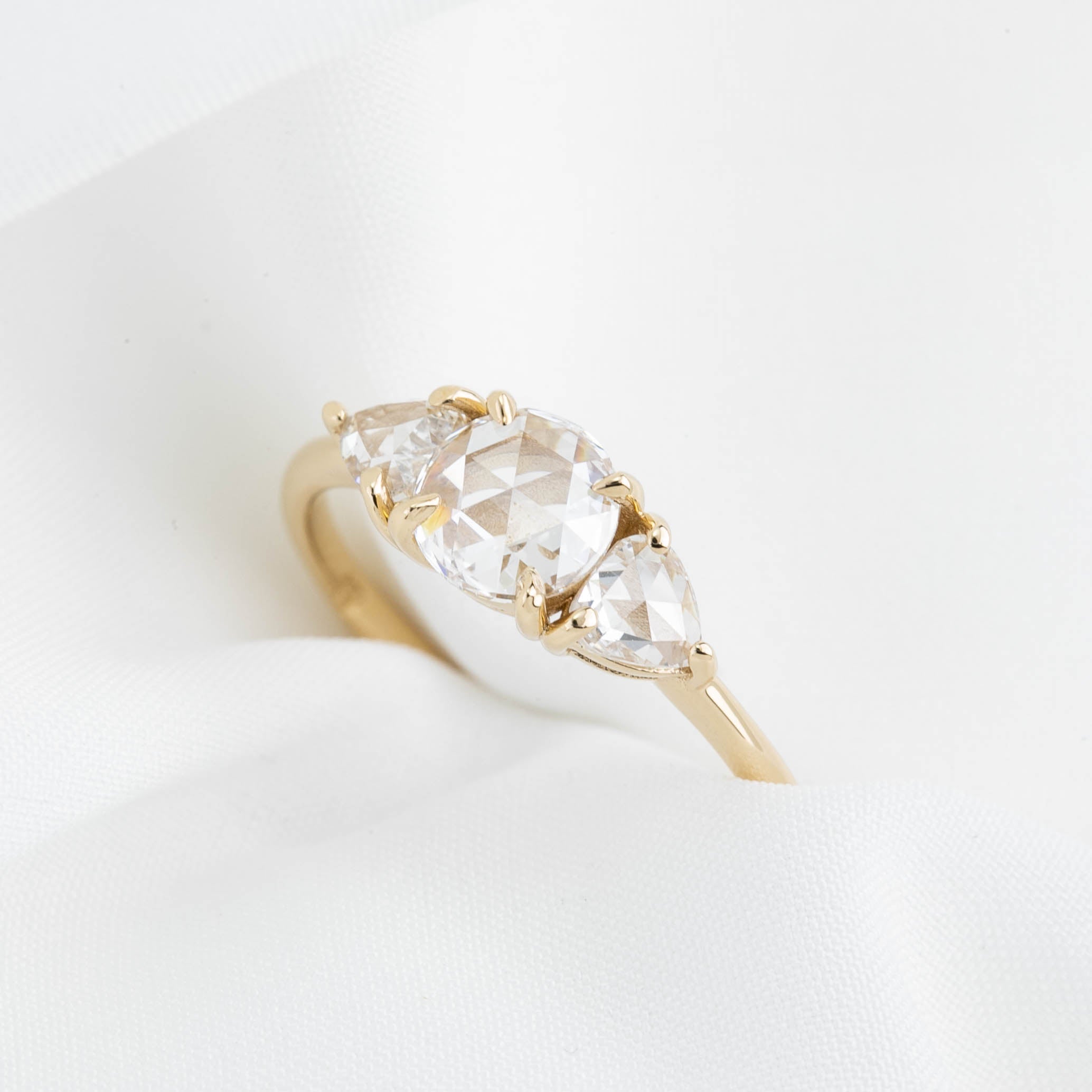 Madison Ring, Round Rose Cut Diamond