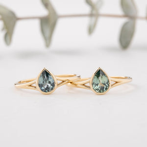 Kylie Ring, 0.70ct Montana Sapphire