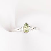 Kylie Ring, 0.50ct Light Green Montana Sapphire