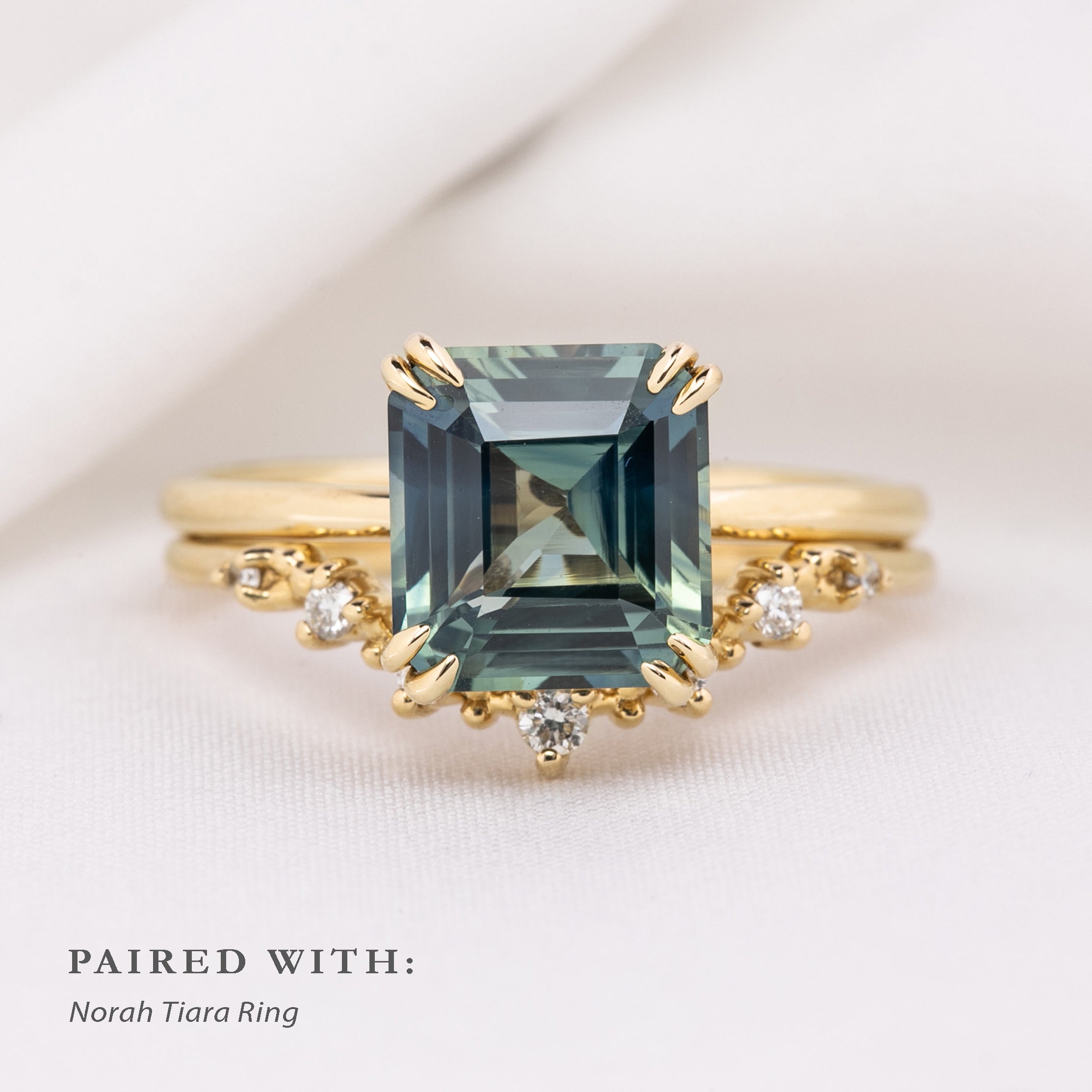 Athena Setting (Emerald/Radiant cut)