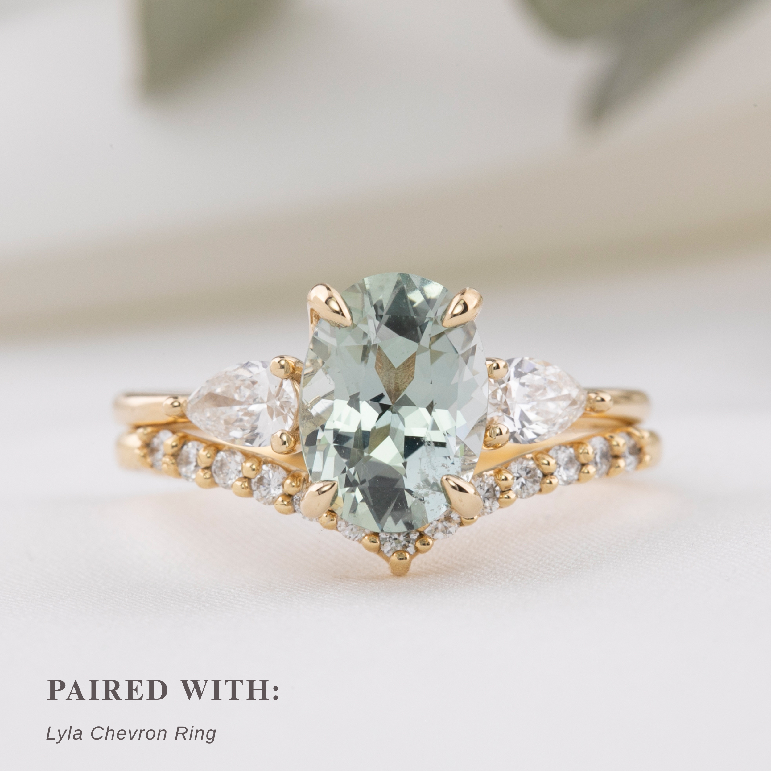 【一点物】クレアリング ・1.85ct・加熱モンタナ産ライトブルーグリーンサファイア・K14YG