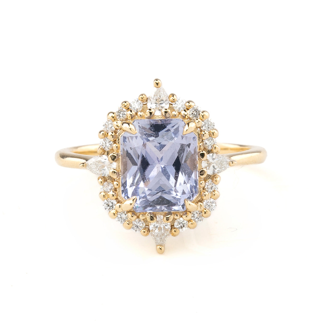 Brianna Ring, 2.92ct Lavender Blue Ceylon Sapphire
