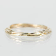 Gold Streaks Trinity Ring