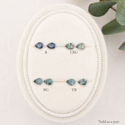 0.30ctw Calibrated Pear Montana Sapphires (4.0mm) CS063 | Pair