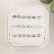 0.15ct Calibrated Round Montana Sapphires Green (2.9mm) CS135