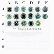 0.55ct Calibrated Round Queensland Sapphires (4.75mm) CS173