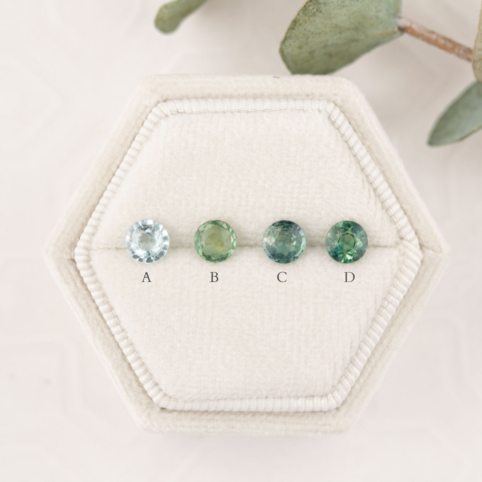 0.45 Calibrated Round Unheated Green Sapphires (4.7mm) CS215