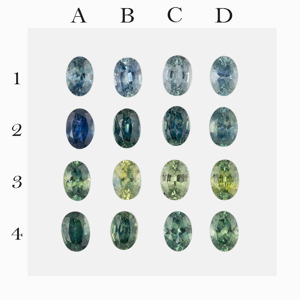 0.70-0.80ct Calibrated Oval Montana Sapphires (6.5mm) CS254