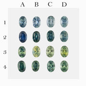 0.70-0.80ct Calibrated Oval Montana Sapphires (6.5mm) CS254