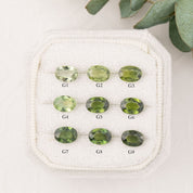 0.70ct Calibrated Oval Green Sapphire (7x5mm) CS340