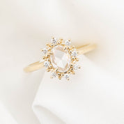 Victoria Ring, Oval Rose Cut Diamond