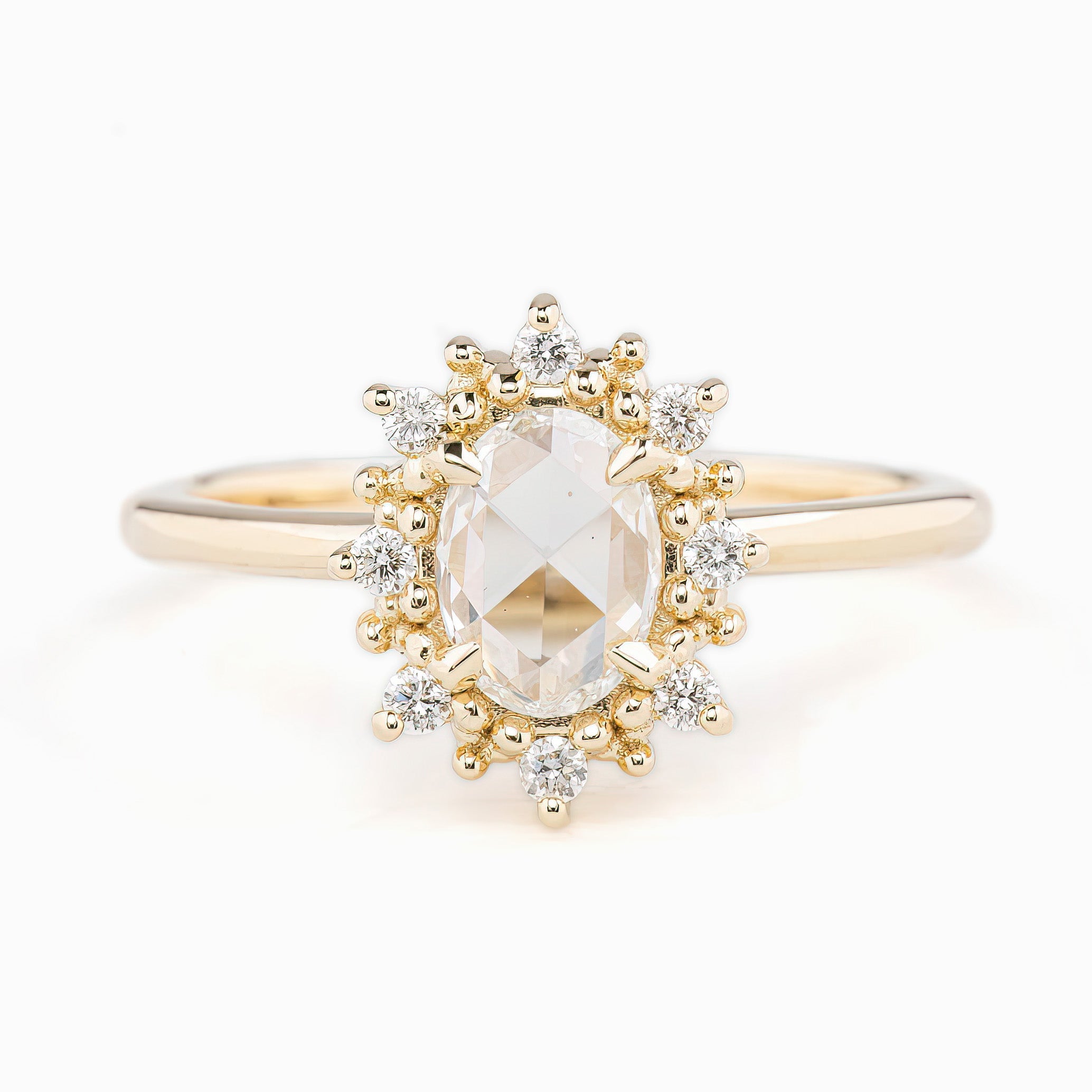 Victoria Ring, Oval Rose Cut Diamond