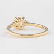 Emilie Ring 0.50ct Oval Rose Cut Diamond, 14K Yellow Gold (One of a kind)