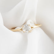 Kylie Ring, 0.27ct Rose Cut Diamond, 14k Yellow Gold (One of a kind)