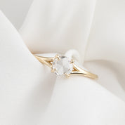Kylie Ring, 0.27ct Rose Cut Diamond, 14k Yellow Gold (One of a kind)
