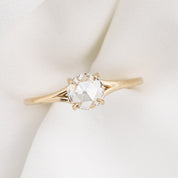 Kylie Ring, Round Rose Cut Diamond