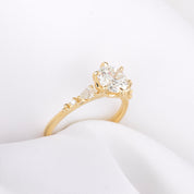 Estel Fleur Petal Ring, 1.31ct Lab Diamond | IGI Certified