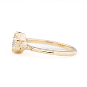 Agatha Ring, IGI Certified 0.8ct Lab Diamond, 14k Yellow Gold (One of a kind)