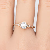 Agatha Ring, Round Brilliant Cut Diamond