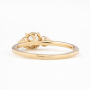 Estel Ring, 0.45ct Rose Cut Diamond, 14k Yellow Gold (One of a kind)