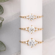 エステルフルールリング　ブリリアントカットダイヤモンド　1.0ct　GIA鑑定書付き