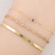 Dahlia Birthstone Bracelet