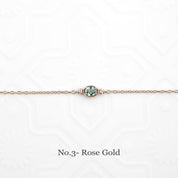 Three-Stone Bracelet, Unheated Madagascar Sapphire