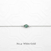 Three-Stone Bracelet, Unheated Madagascar Sapphire