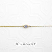 Three-Stone Bracelet, Unheated Madagascar Sapphire