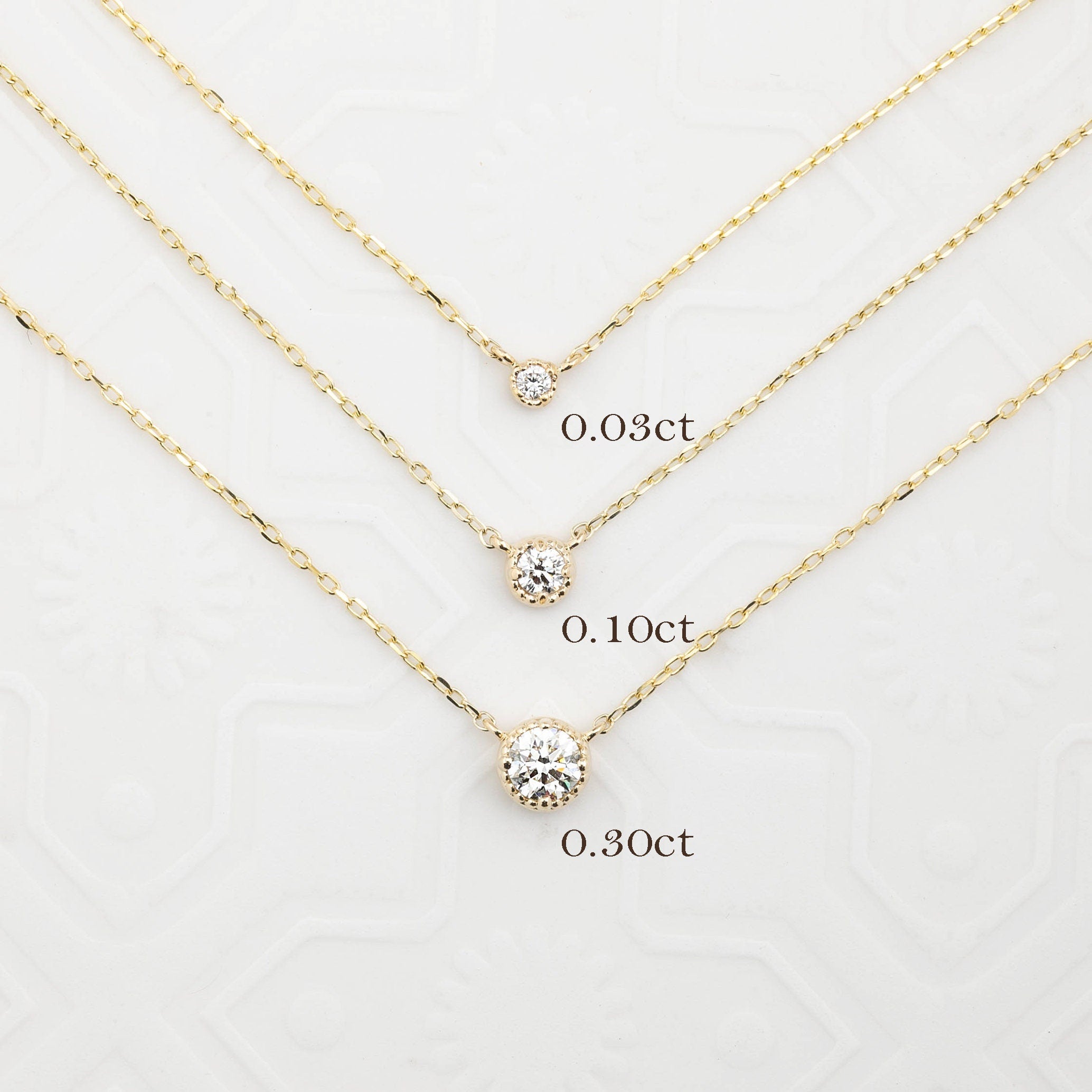 Dahlia Diamond Solitaire Necklace